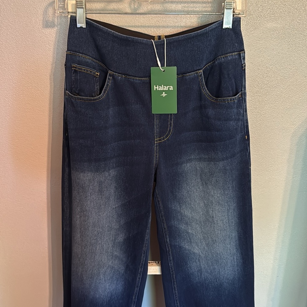 NWT HALARA Flex Baggy Wide Leg Stretch Jeans - Picture 2 of 9
